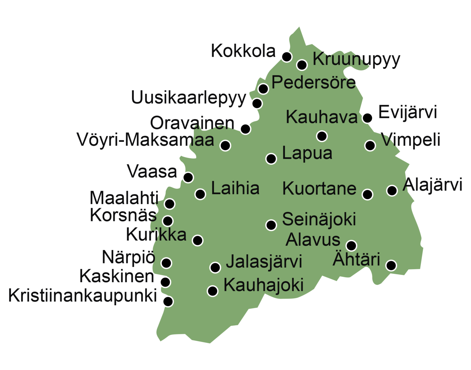 Keski- ja Etelä-Pohjanmaa sekä Pohjanmaa